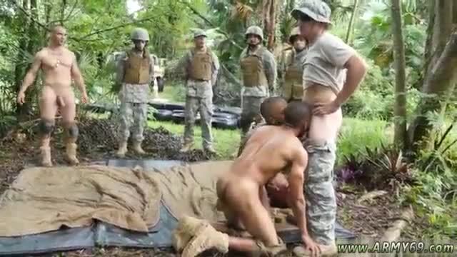 Military camp boys gay porn xxx Jungle tear up fest