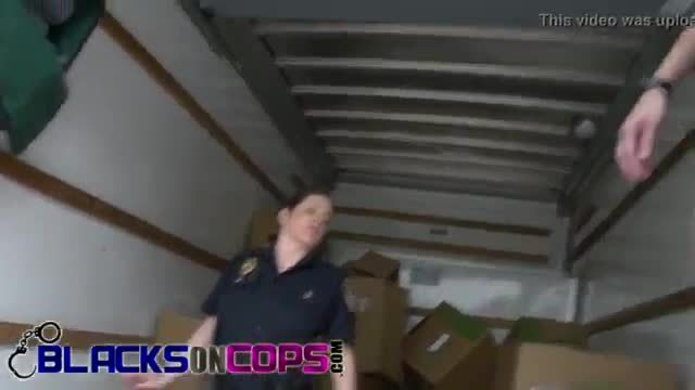Epic threesome with cops and a black cock