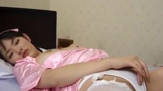 Takako nurse in stockings gets orgasms